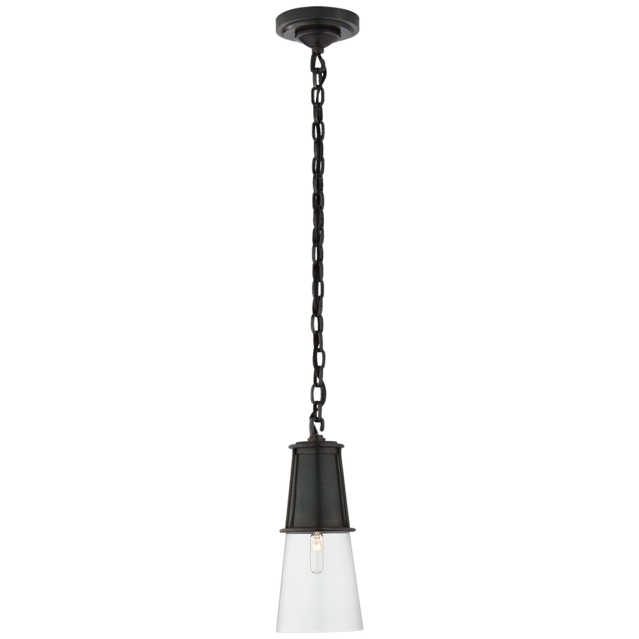 Rudyard Pendant-Visual Comfort-VISUAL-TOB 5751BZ-CG-PendantsSmall-Bronze-Clear Glass-1-France and Son