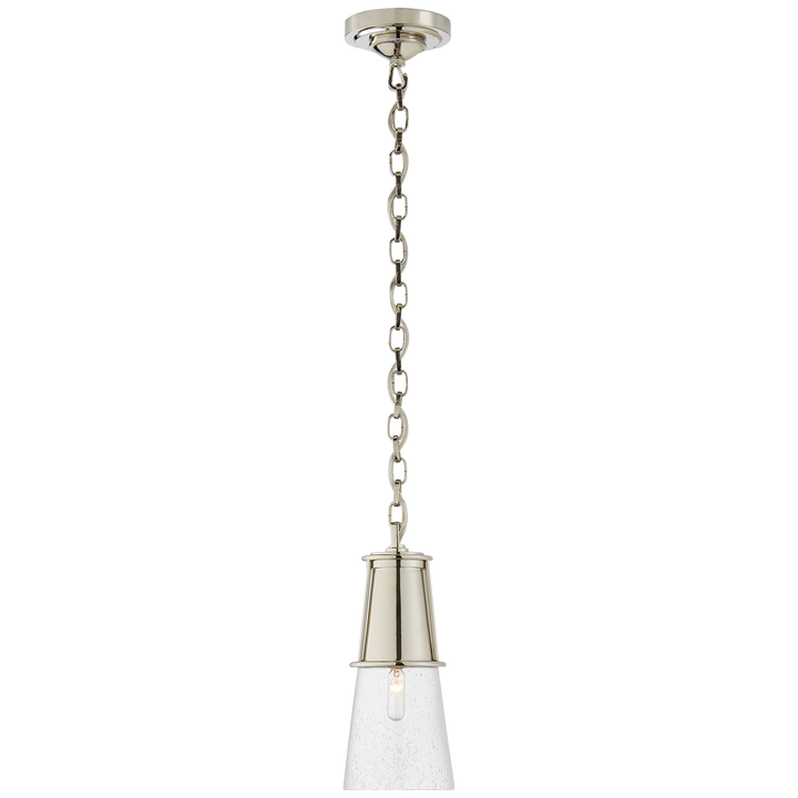 Rudyard Pendant-Visual Comfort-VISUAL-TOB 5751PN-SG-PendantsSmall-Polished Nickel-Seed Glass-7-France and Son