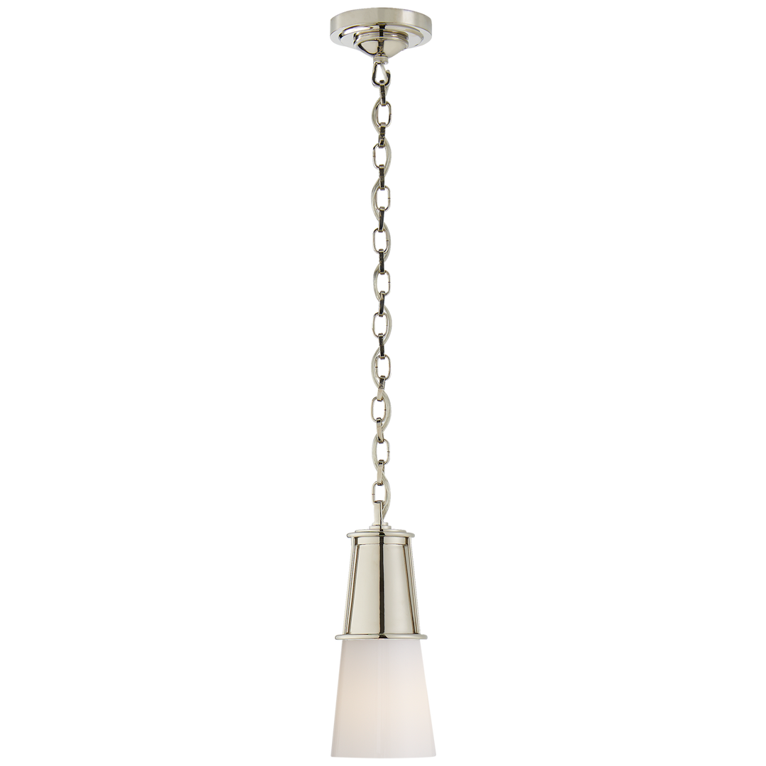 Rudyard Pendant-Visual Comfort-VISUAL-TOB 5751PN-WG-PendantsSmall-Polished Nickel-White Glass-10-France and Son