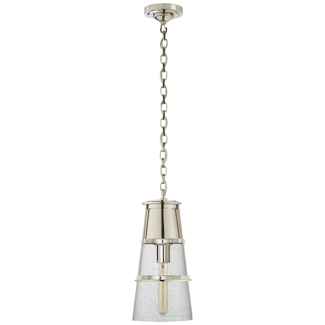 Rudyard Pendant-Visual Comfort-VISUAL-TOB 5752PN-SG-PendantsMedium-Polished Nickel-Seed Glass-16-France and Son