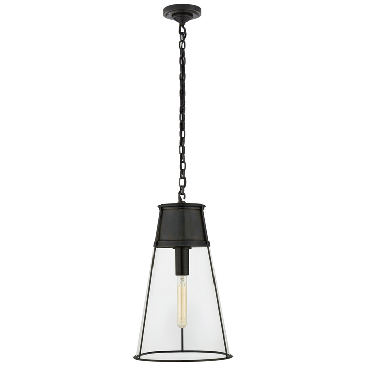 Rudyard Pendant-Visual Comfort-VISUAL-TOB 5753BZ-CG-PendantsLarge-Bronze-Clear Glass-20-France and Son