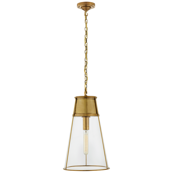 Rudyard Pendant-Visual Comfort-VISUAL-TOB 5753HAB-CG-PendantsLarge-Hand-Rubbed Antique Brass-Clear Glass-21-France and Son