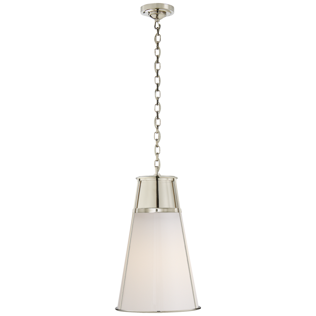 Rudyard Pendant-Visual Comfort-VISUAL-TOB 5753PN-WG-PendantsLarge-Polished Nickel-White Glass-28-France and Son