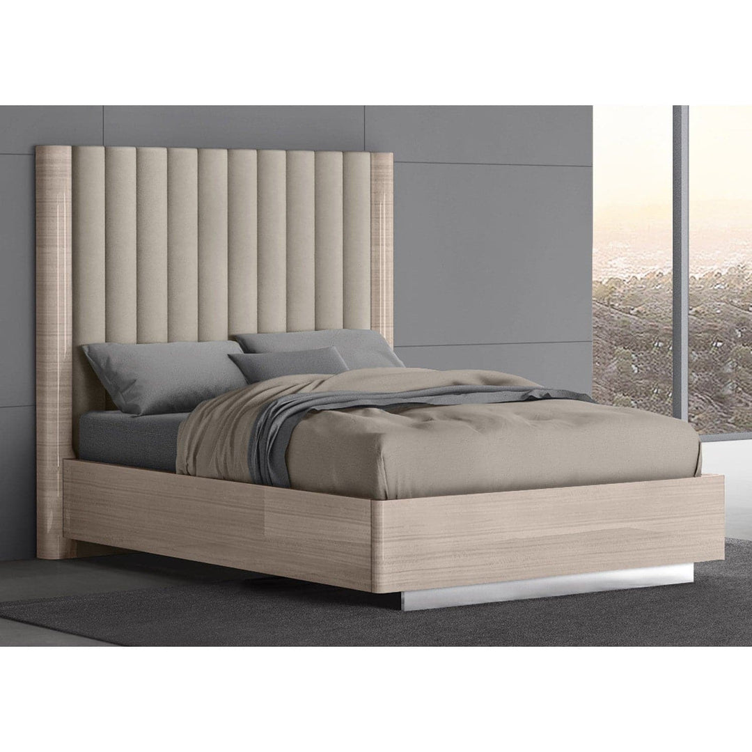 Waves Bed-Whiteline Modern Living-WHITELINE-BF1753-BEI/BEI-BedsFull Bed-8-France and Son