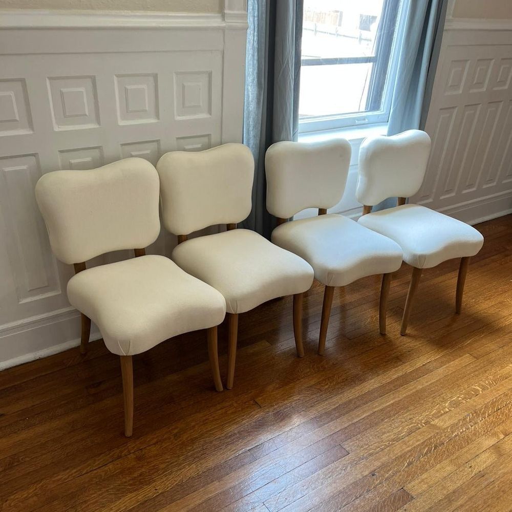 Royere Dining Chair-France & Son-FL1088IVORY-Dining Chairs-11-France and Son