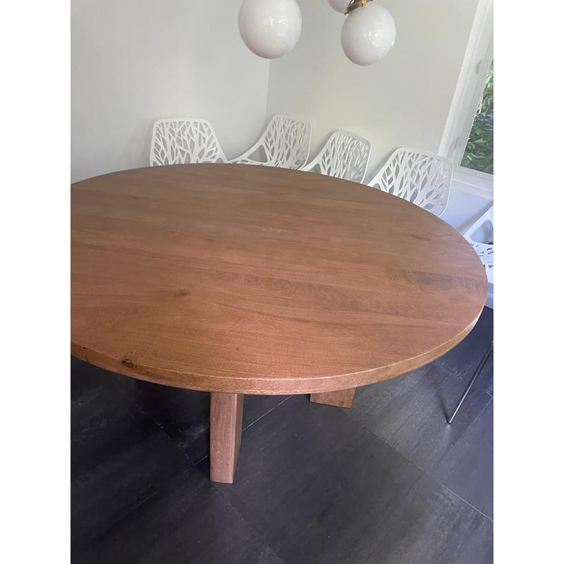 Cree Round Dining Table - Light Mango-Four Hands-FH-226109-001-Dining Tables-5-France and Son
