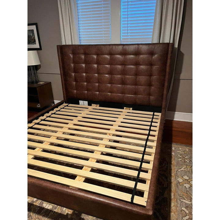 Newhall Bed - Tall-Four Hands-FH-106113-011-BedsKing-Vintage Tobacco-11-France and Son