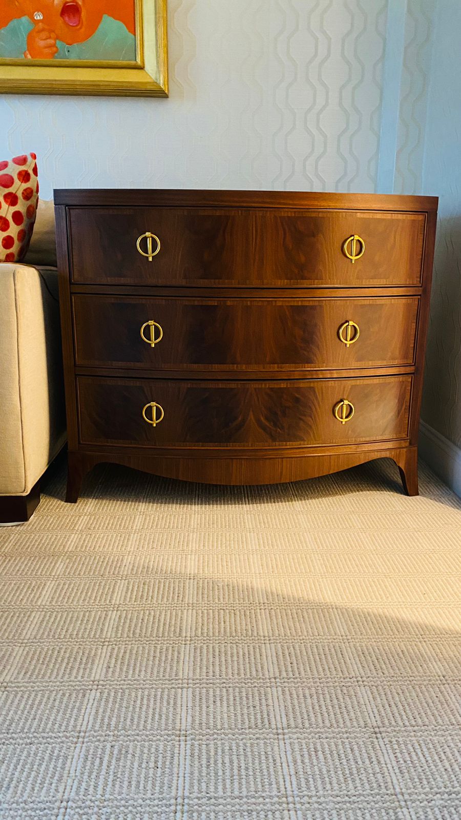 Medium Bowfront Chest-Modern History-MODERN-MH916F01-Dressers-3-France and Son