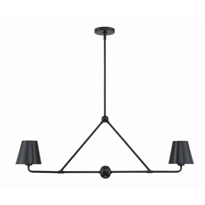 Xavier 2 Light Chandelier-Crystorama Lighting Company-CRYSTO-XAV-B9302-MK-ChandeliersBlack-1-France and Son