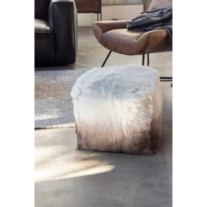 Goat Fur Pouf Cappuccino Ombre-Moes-MOE-XU-1010-14-Decor-4-France and Son