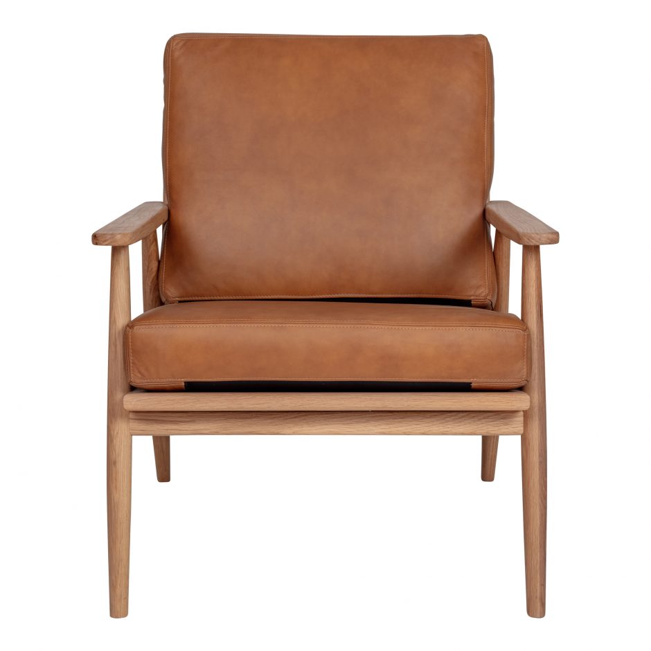 Harper Leather Lounge Chair Tan-Moes-MOE-YC-1017-40-Lounge Chairs-2-France and Son