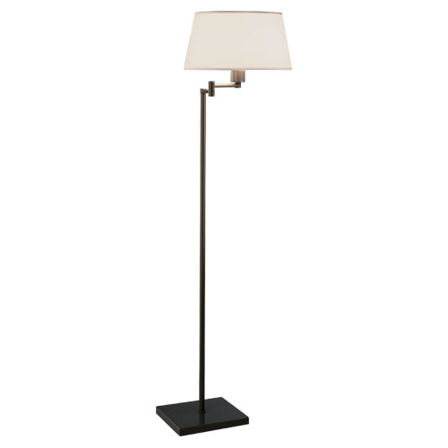 Real Simple Swing Arm Floor Lamp-Robert Abbey Fine Lighting-ABBEY-1835-Floor LampsMatte Black-6-France and Son