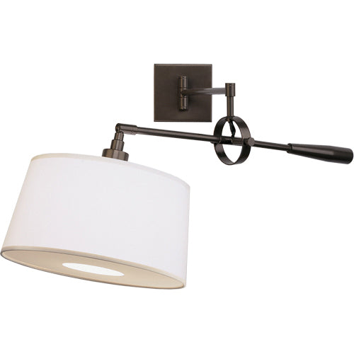 Real Simple Wall Mounted Boom Lamp-Robert Abbey Fine Lighting-ABBEY-Z1819-Wall LightingDark Bronze-4-France and Son