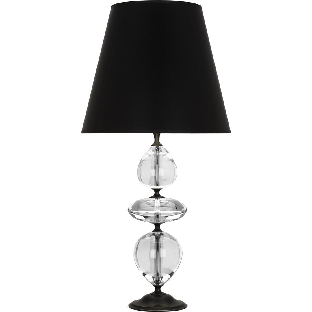 Williamsburg Orlando Table Lamp-Robert Abbey Fine Lighting-ABBEY-Z260B-Floor LampsBronze Accent-Black Opaque Parchment-7-France and Son