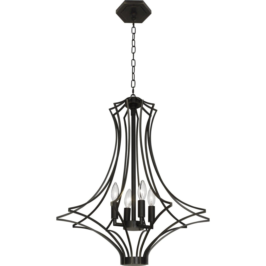 Grace Chandelier-Robert Abbey Fine Lighting-ABBEY-Z467-ChandeliersDeep Patina Bronze Finish-3-France and Son