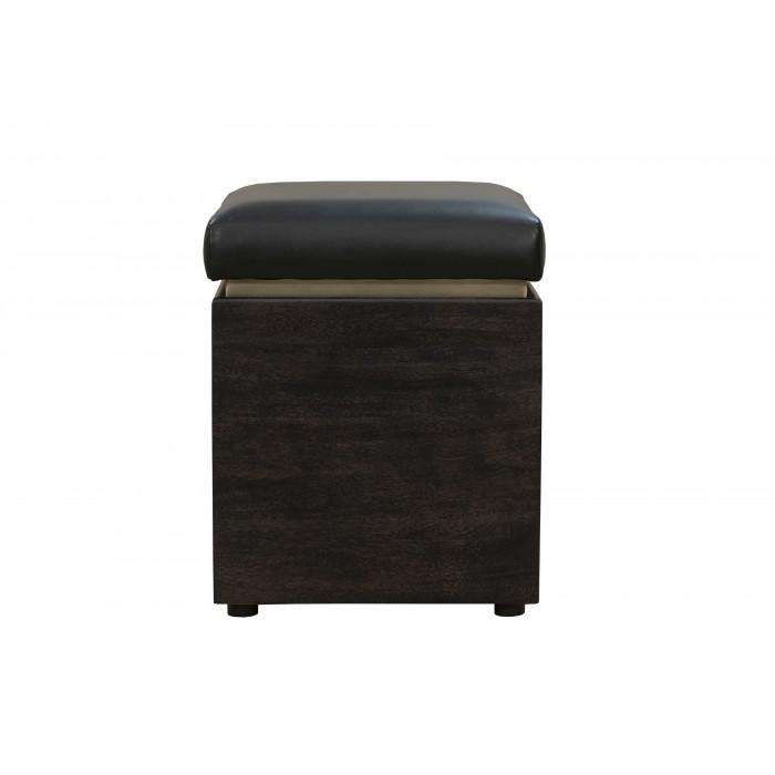 Stein Storage Ottoman - Leather-France & Son-FUO0073-Stools & Ottomans-2-France and Son