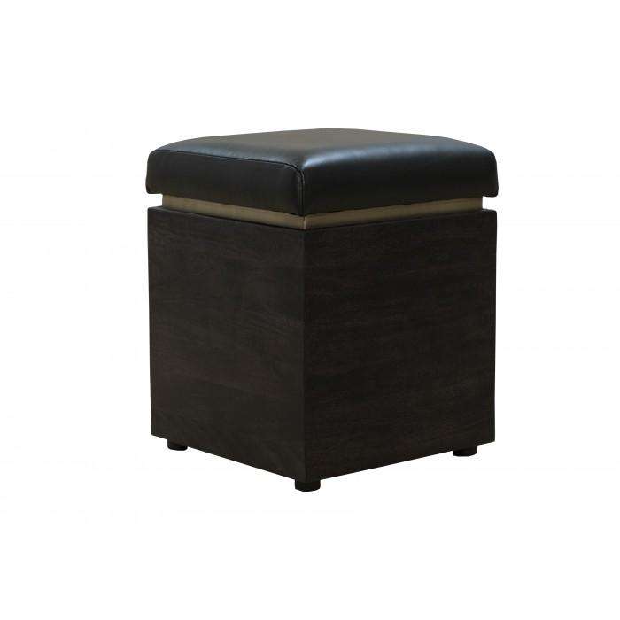 Stein Storage Ottoman - Leather-France & Son-FUO0073-Stools & Ottomans-1-France and Son