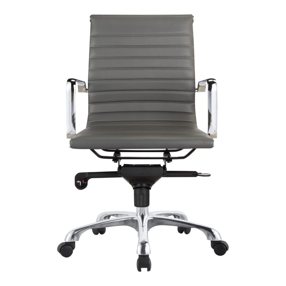 Omega Swivel Office Chair Low Back Grey-Moes-MOE-ZM-1002-29-Task Chairs-2-France and Son