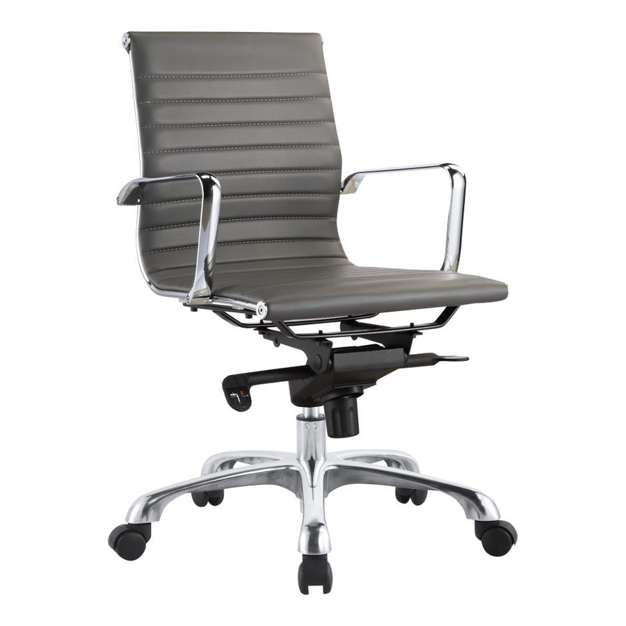 Omega Swivel Office Chair Low Back Grey-Moes-MOE-ZM-1002-29-Task Chairs-1-France and Son