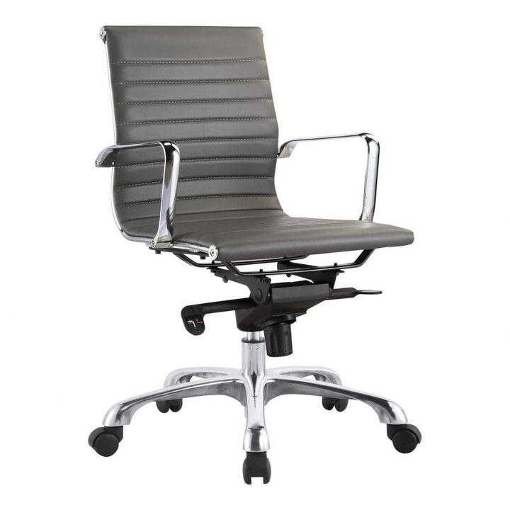Omega Swivel Office Chair Low Back Grey-Moes-MOE-ZM-1002-29-Task Chairs-1-France and Son