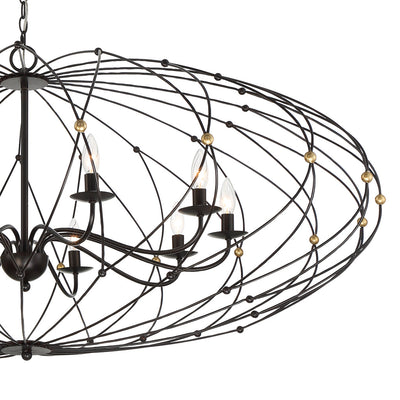 Zucca 10 Light English Bronze & Antique Gold Chandelier-Crystorama Lighting Company-CRYSTO-ZUC-A9039-EB-GA-Chandeliers-4-France and Son