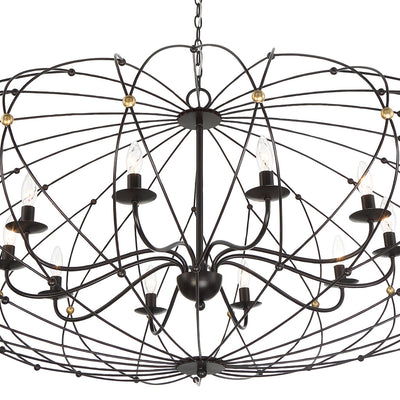 Zucca 10 Light English Bronze & Antique Gold Chandelier-Crystorama Lighting Company-CRYSTO-ZUC-A9039-EB-GA-Chandeliers-5-France and Son