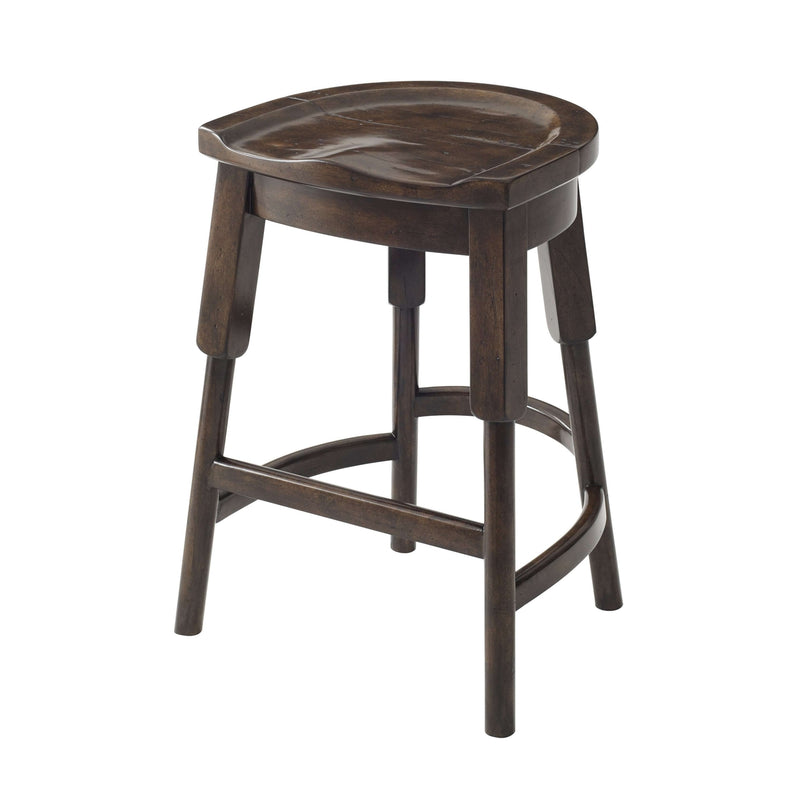 The English Inn Stool-Theodore Alexander-THEO-4400-237-Bar Stools-1-France and Son