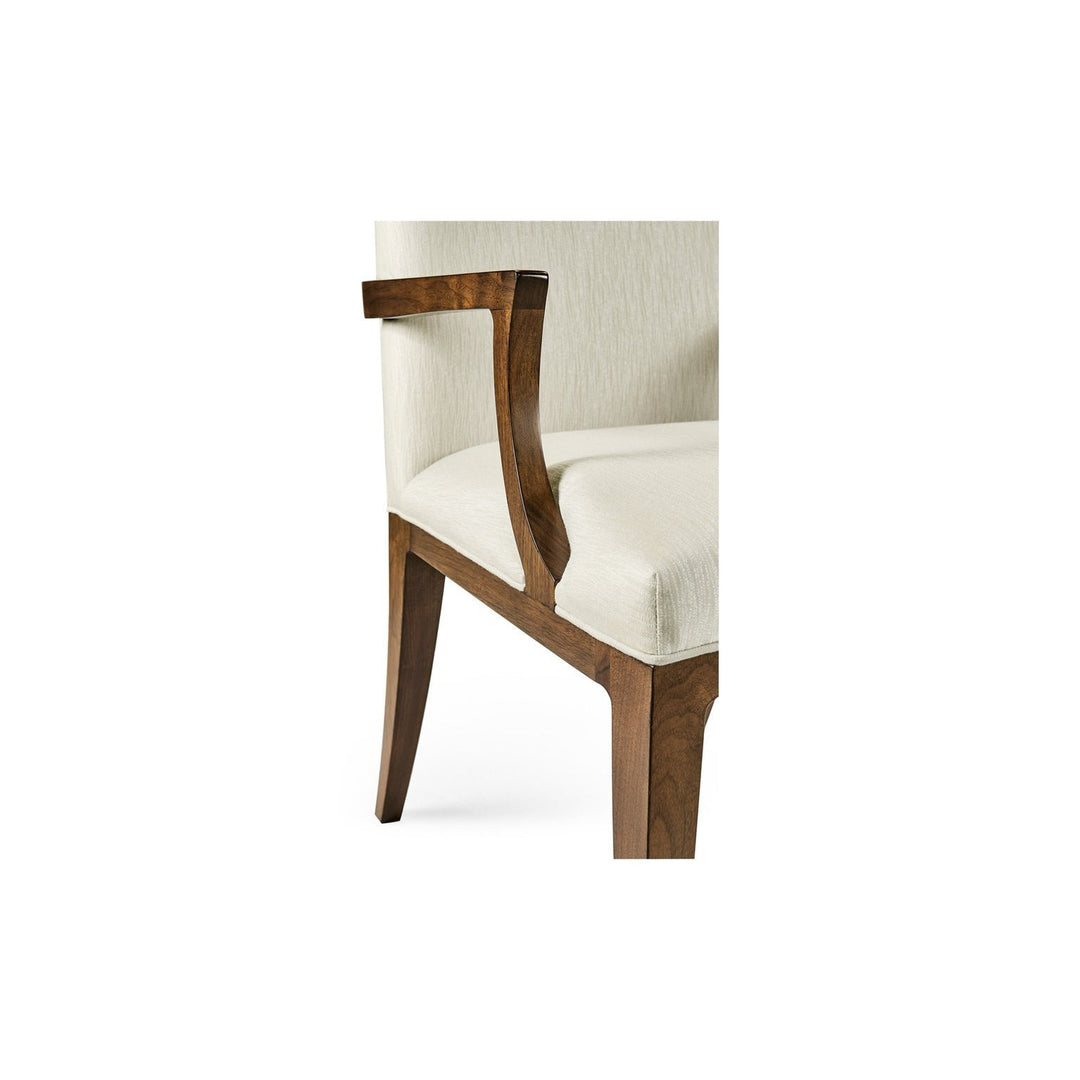 Toulouse Arm Chair-Jonathan Charles-JCHARLES-500349-AC-WTL-F300-Dining Chairs-5-France and Son