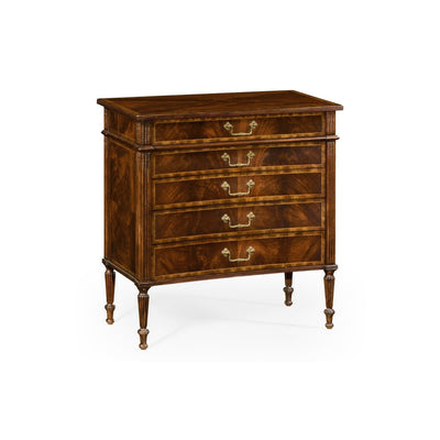 Mahogany Concave Chest of Drawers-Jonathan Charles-JCHARLES-493089-MAH-Dressers-1-France and Son
