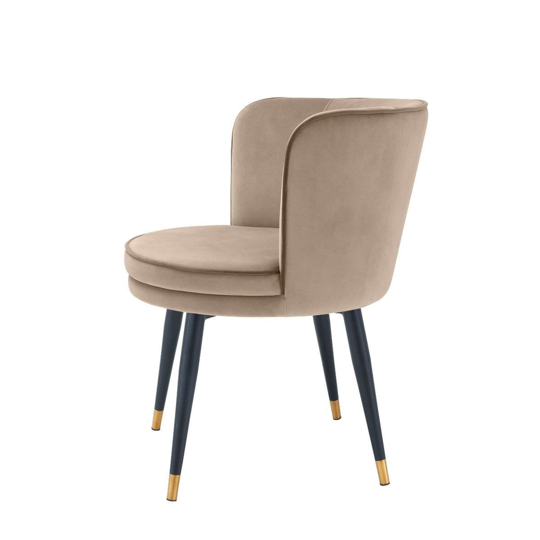 Dining Chair Grenada-Eichholtz-EICHHOLTZ-A113539-Dining ChairsSavona Grey Velvet-6-France and Son