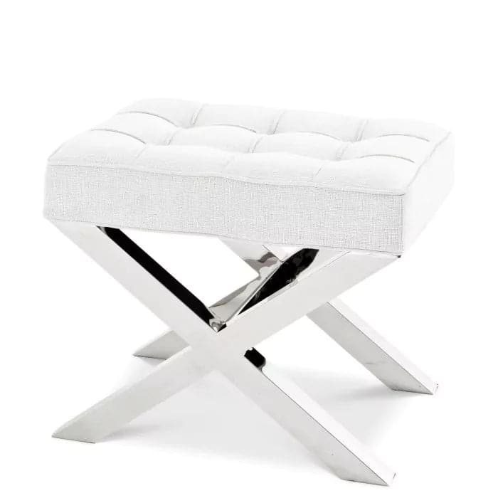 Stool Beekman Place avalon white-Eichholtz-EICHHOLTZ-A114041-Stools & Ottomans-1-France and Son