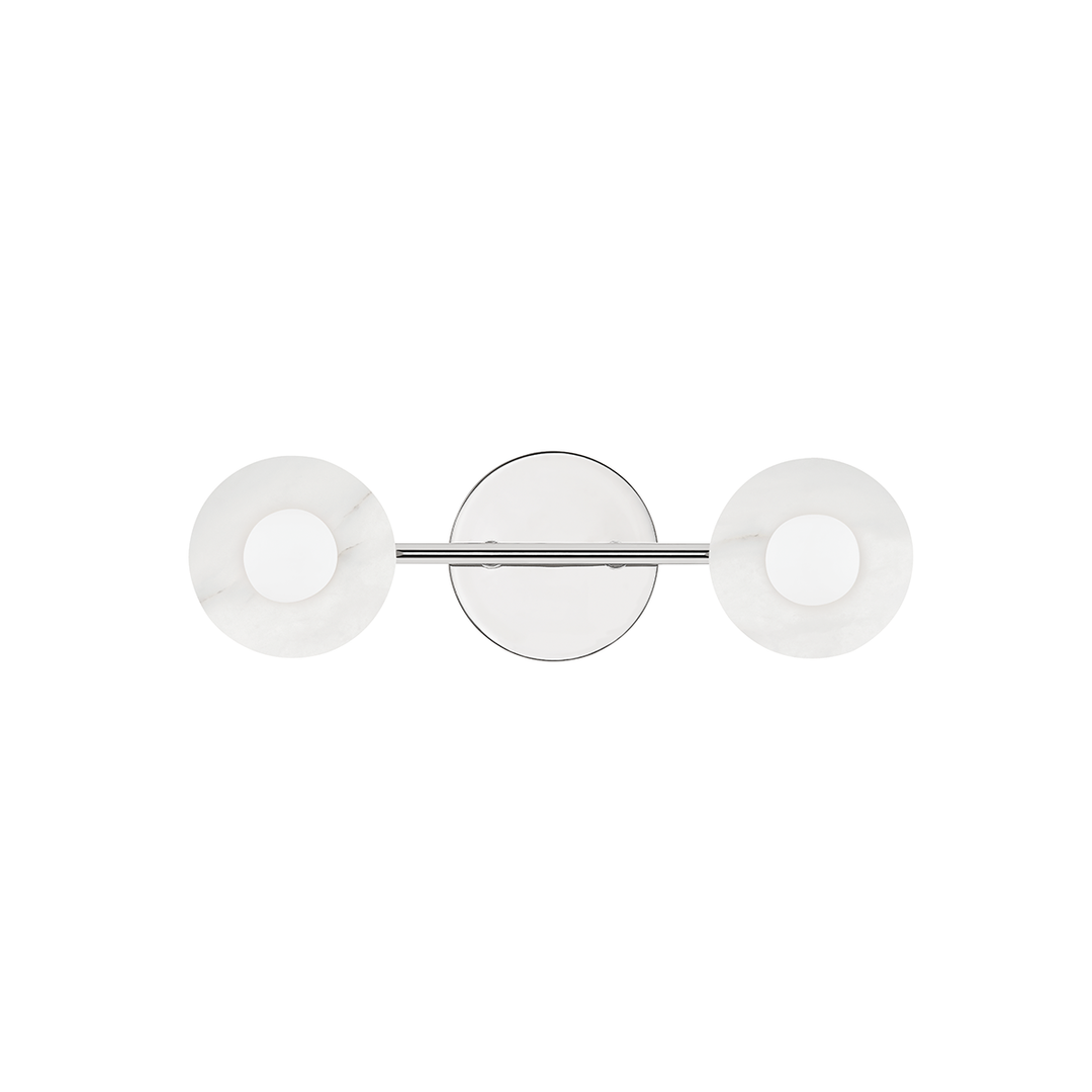 Elmont 2 Light Bath Bracket-Hudson Valley-HVL-9202-PN-Wall LightingPolished Nickel-3-France and Son