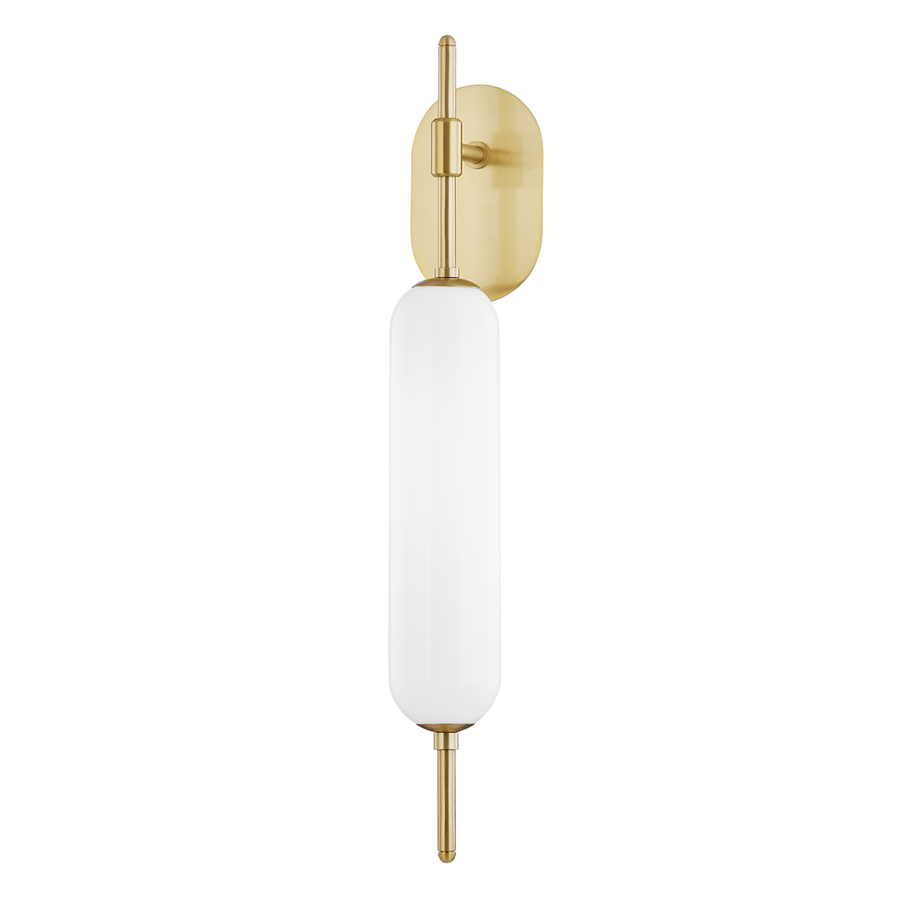 Miley 1 Light Wall Scone-Mitzi-HVL-H373101-AGB-Wall LightingAged Brass-1-France and Son
