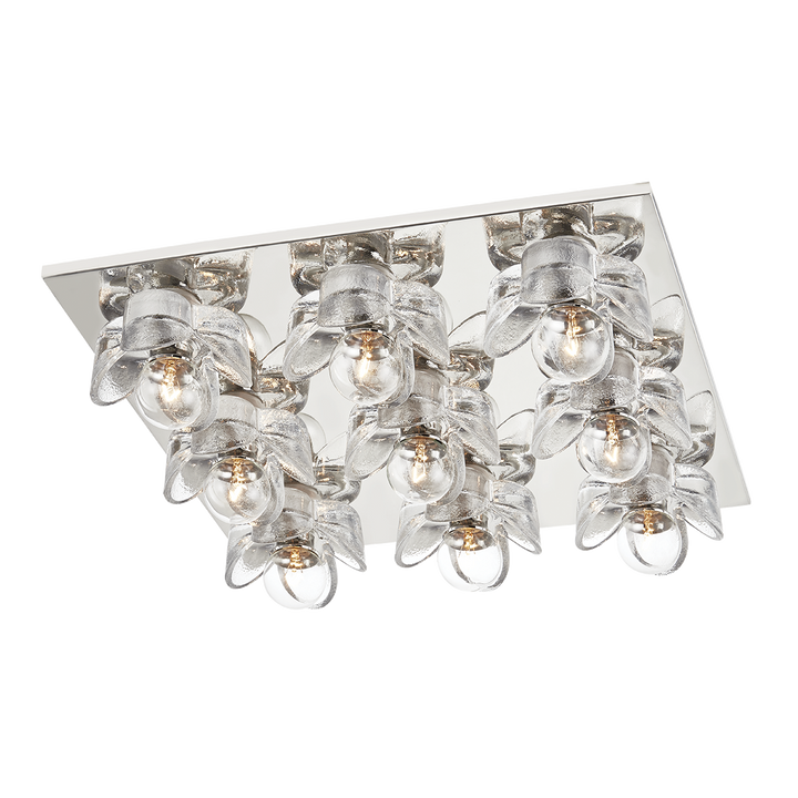 Shea 9 Light Flush Mount-Mitzi-HVL-H410509-PN-PendantsPolished Nickel-3-France and Son