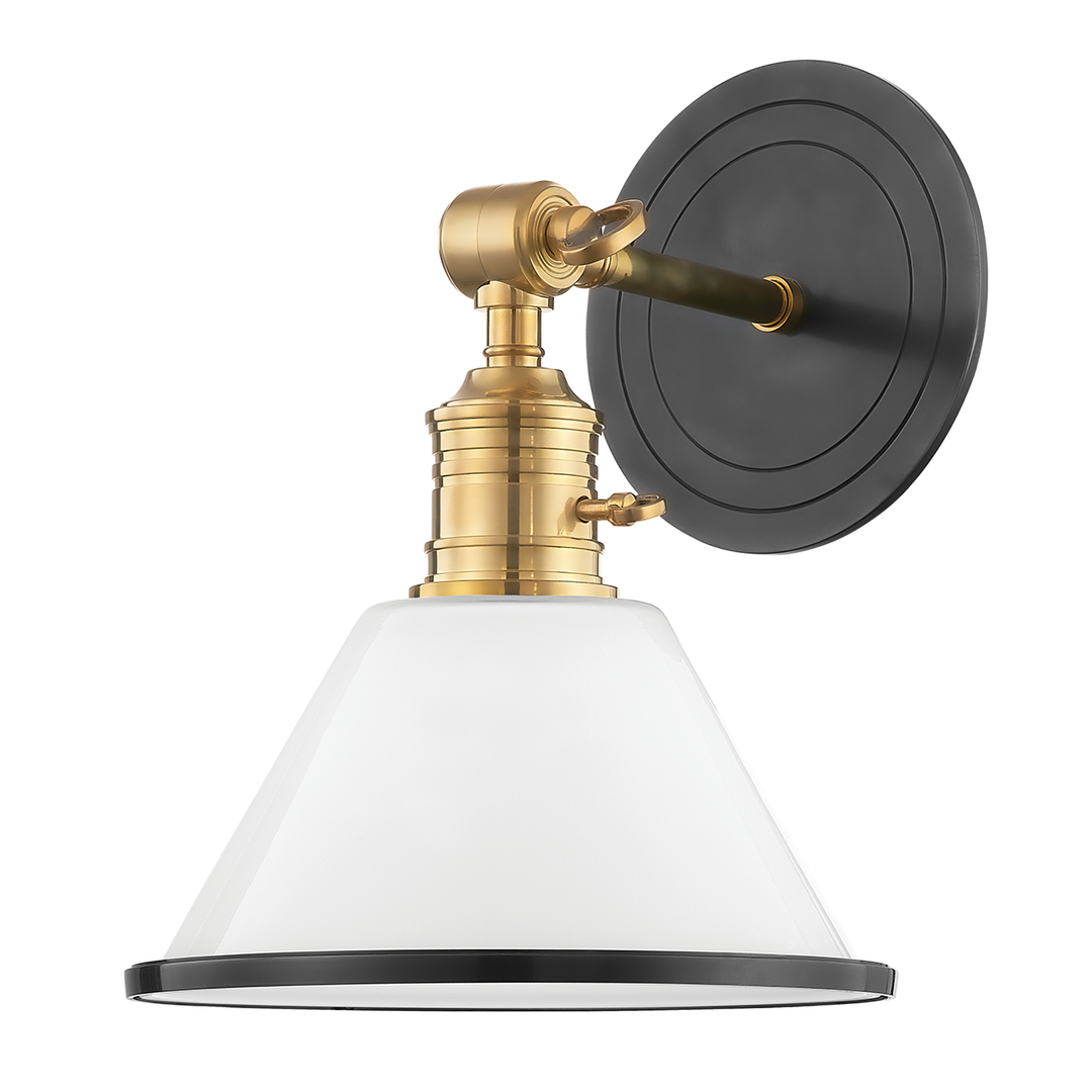 Garden City 1 Light Wall Sconce Aged Brass-Hudson Valley-HVL-8321-AGB-Wall LightingAged Brass-3-France and Son