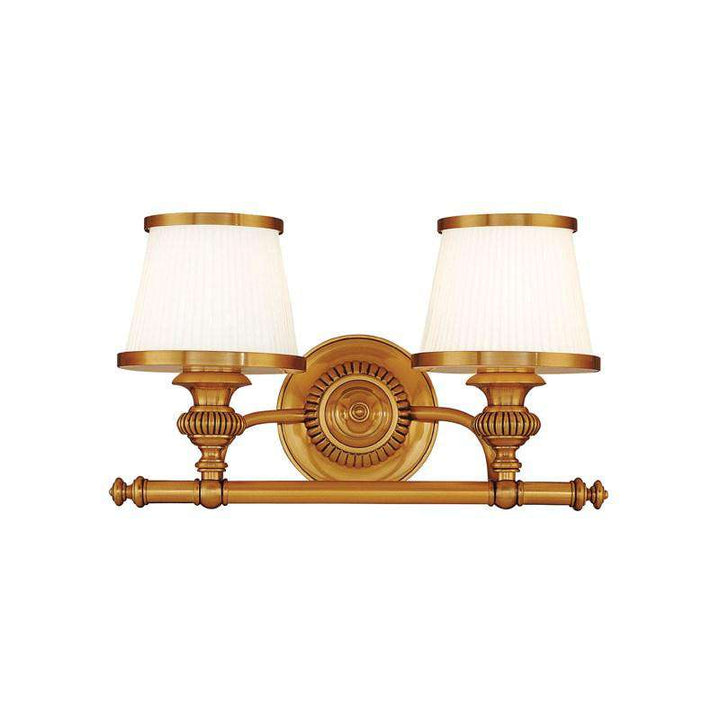 Milton 2 Light Bath Bracket-Hudson Valley-HVL-2002-FB-Bathroom LightingFlemish Brass-2-France and Son