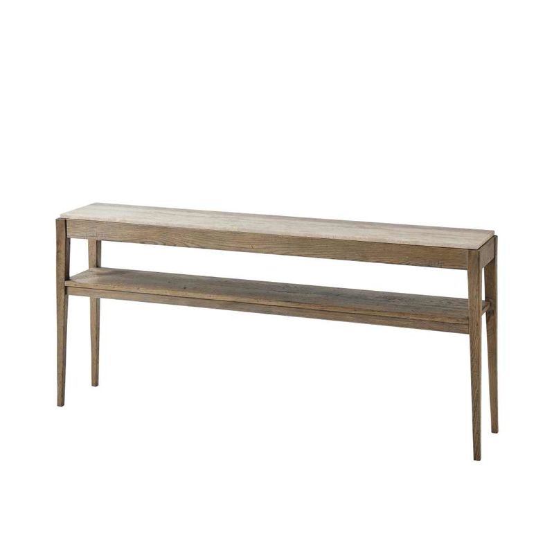 Tay Console Table-Theodore Alexander-THEO-CB53020.C062-Console TablesEcho Oak-1-France and Son
