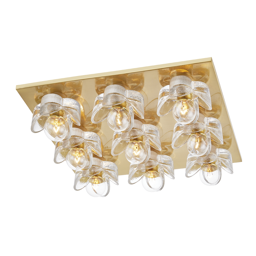 Shea 9 Light Flush Mount-Mitzi-HVL-H410509-AGB-PendantsAged brass-1-France and Son