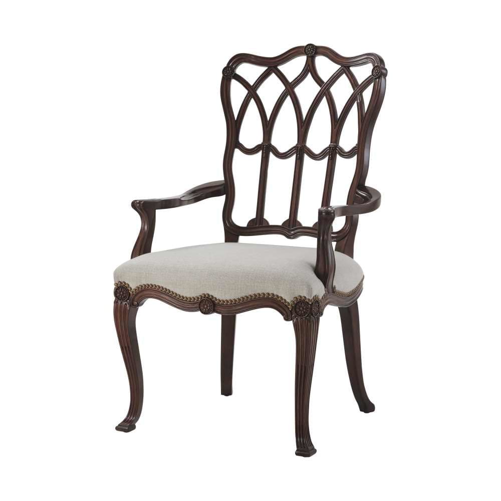 The Apex Dining Armchair-Theodore Alexander-THEO-SC41006.1BFH-Dining Chairs-1-France and Son