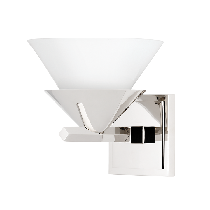 Stillwell 1 Light Wall Sconce-Hudson Valley-HVL-6401-PN-Wall LightingPolished Nickel-2-France and Son