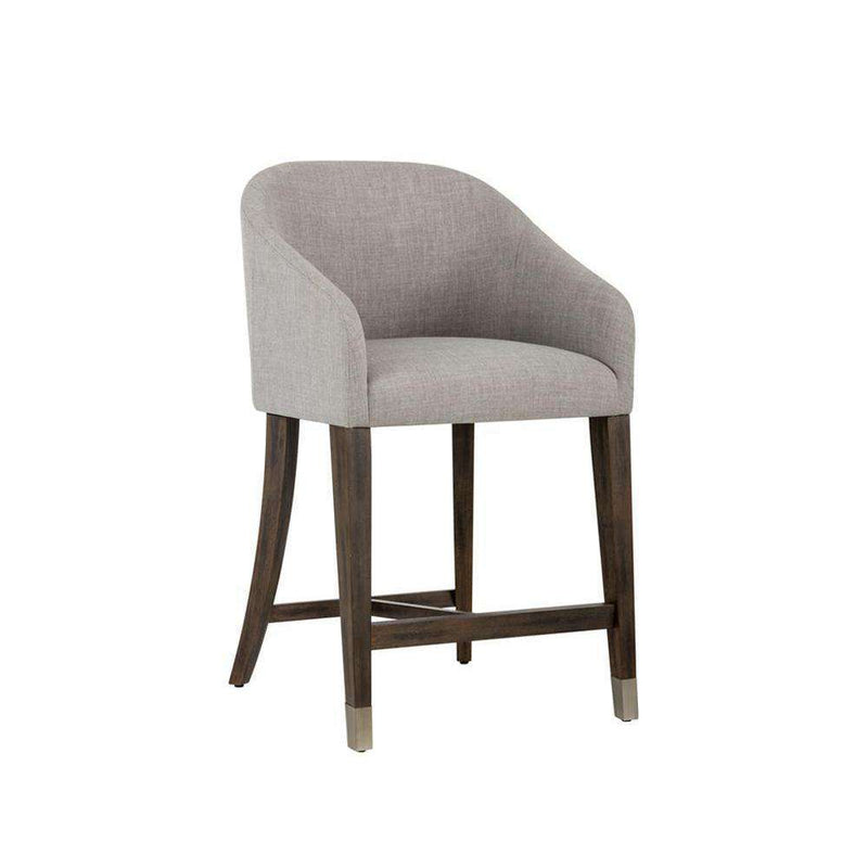 Nellie Counter Stool - Arena Cement Fabric-Sunpan-SUNPAN-102395-Bar Stools-1-France and Son