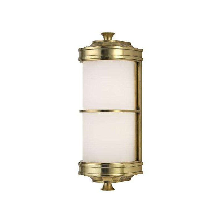 Alban Light Wall Sconce-Hudson Valley-HVL-3831-AGB-Wall LightingAged Brass - 1 Light Wall Sconce-4-France and Son