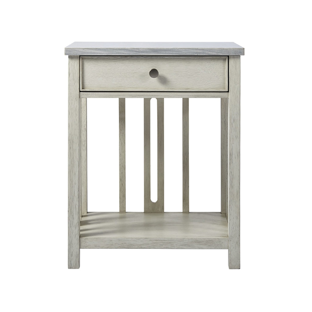 Escape - Coastal Living Home Collection - Bedside Table with Stone Top-Universal Furniture-UNIV-833351-Nightstands-1-France and Son