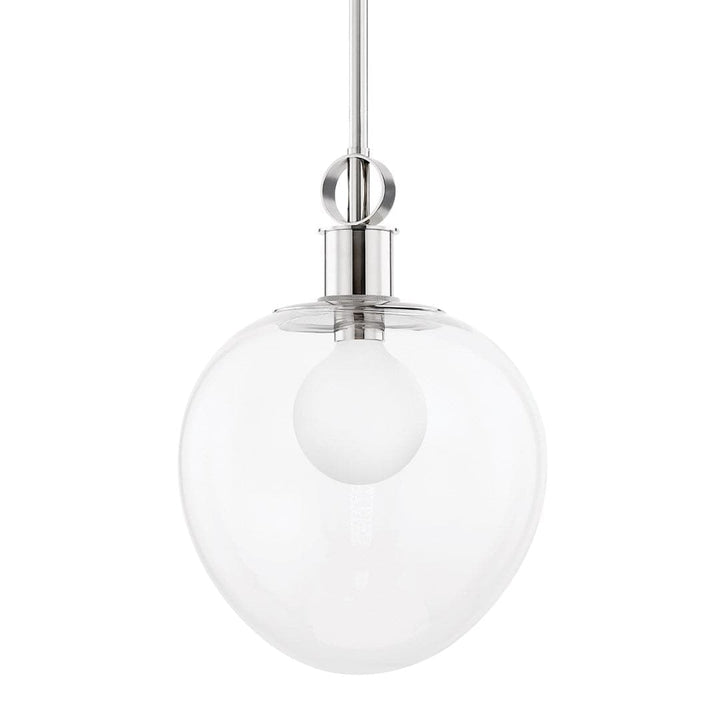 Anna - 1 Light Pendant-Mitzi-HVL-H736701L-PN-PendantsPolish Nickel-Large-2-France and Son