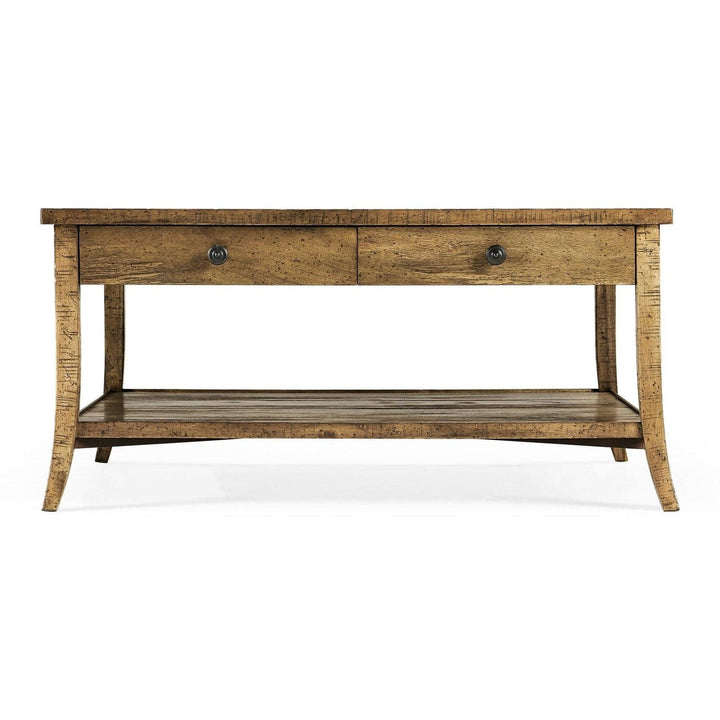 Square Coffee Table-Jonathan Charles-JCHARLES-491041-CFW-Coffee TablesCountry Walnut-7-France and Son