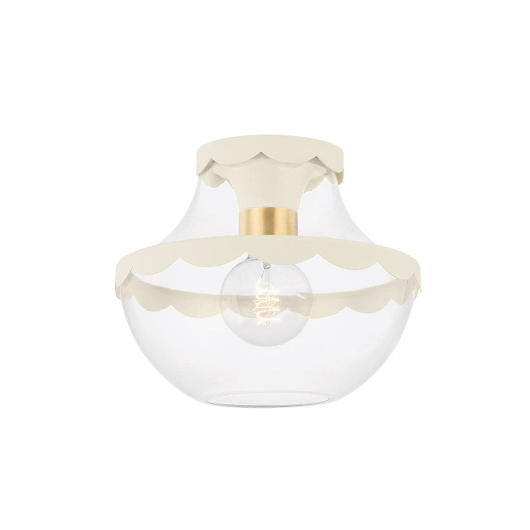 Alaina 1 Light Semi Flush-Mitzi-HVL-H668601-AGB/SCR-Flush Mounts-1-France and Son