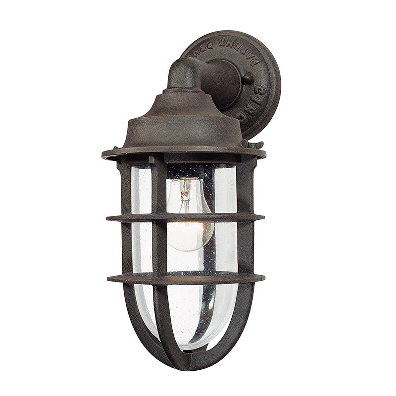 Wilmington 1Lt Wall Lantern-Troy Lighting-TROY-B1866-HBZ-Outdoor Wall Sconces6.75" W x 14.5" H-2-France and Son