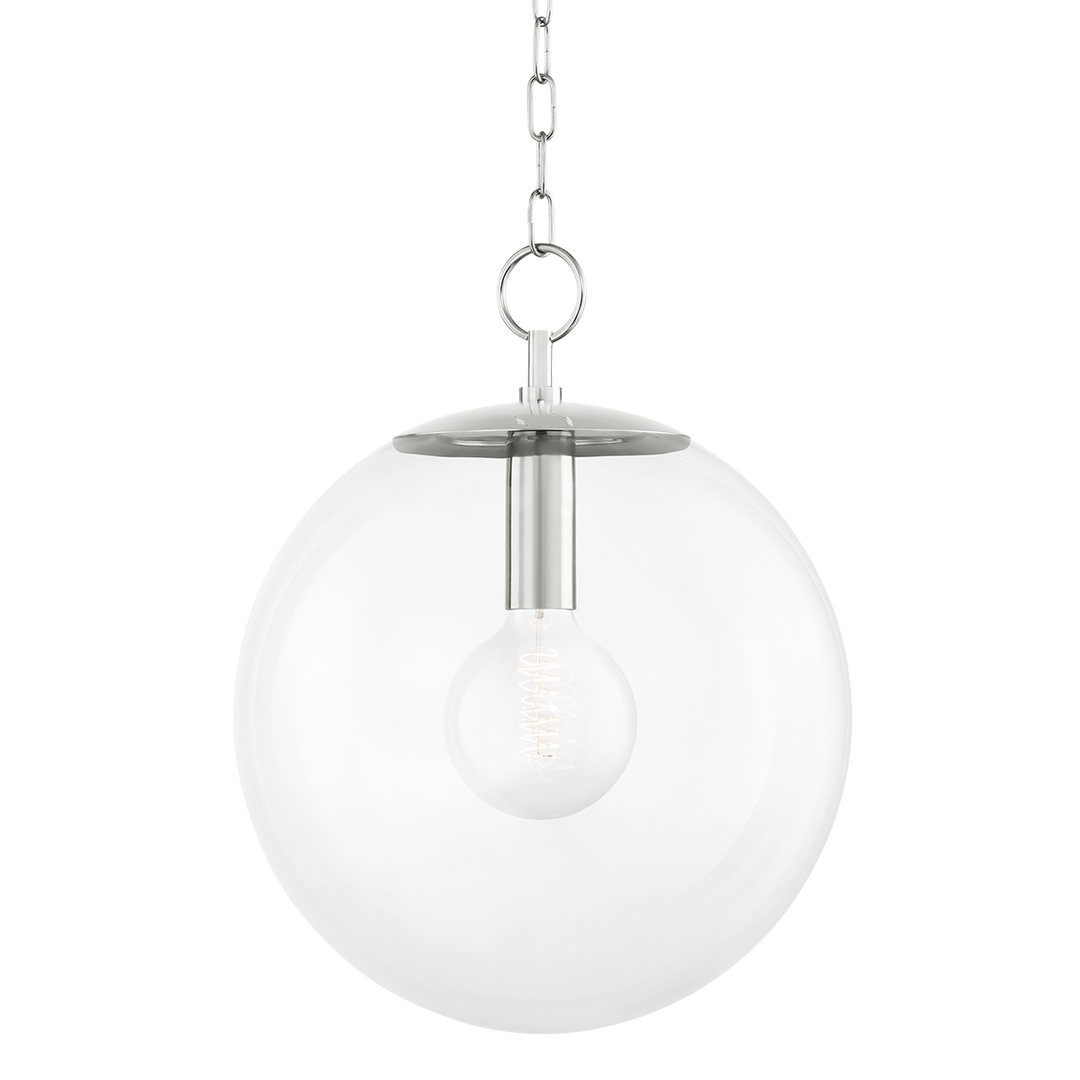 Juliana 1 Light Pendant-Mitzi-HVL-H609701L-PN-PendantsPolished Nickel-3-France and Son