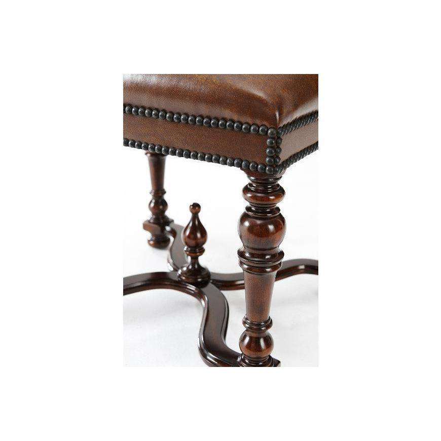 Wavy Stool-Theodore Alexander-THEO-4400-035BB-Stools & Ottomans-2-France and Son
