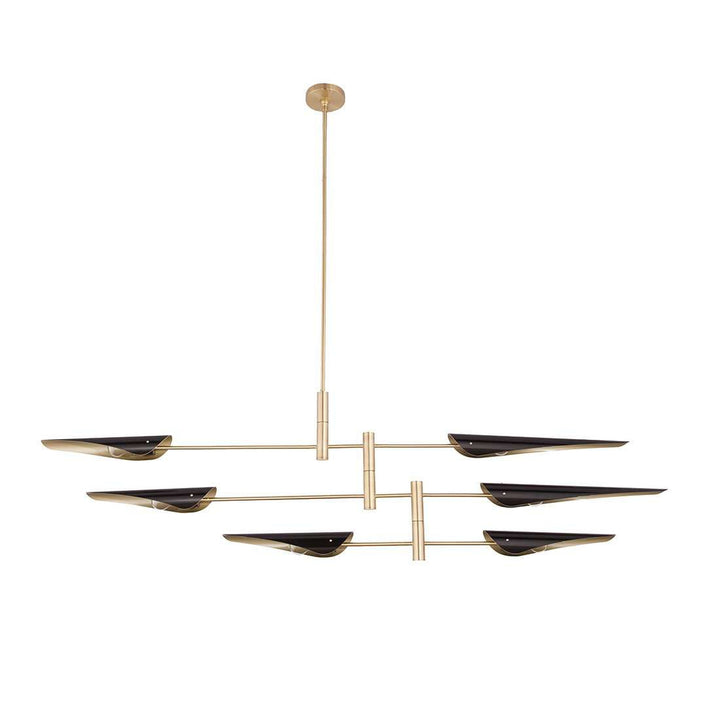 Modern Plato Mobile Chandelier-France & Son-LM4286PBLK-Chandeliers-1-France and Son